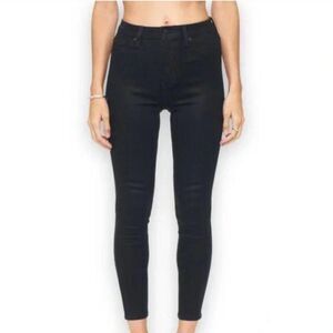 Women Pistola Mid-Rise Skinny Jean in Black Size 28